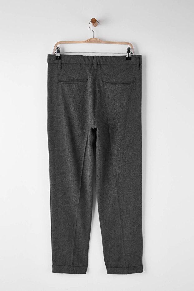Antrasit Erkek Boyfriend Fit Kumaş Pantolon TMNAW26PL00017 - 13