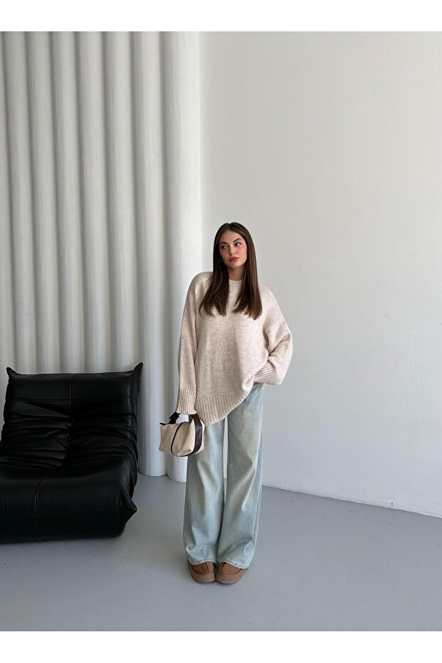 Taş Düz Basic Kalın Kazak - 9