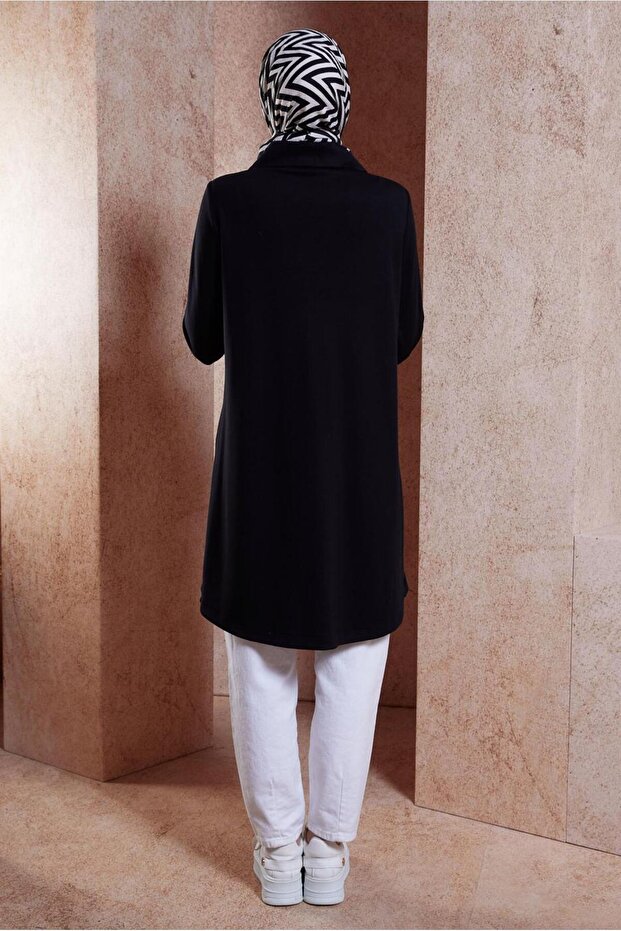 TAŞ DETAYLI EŞOFMAN TUNİK 44451 - 3