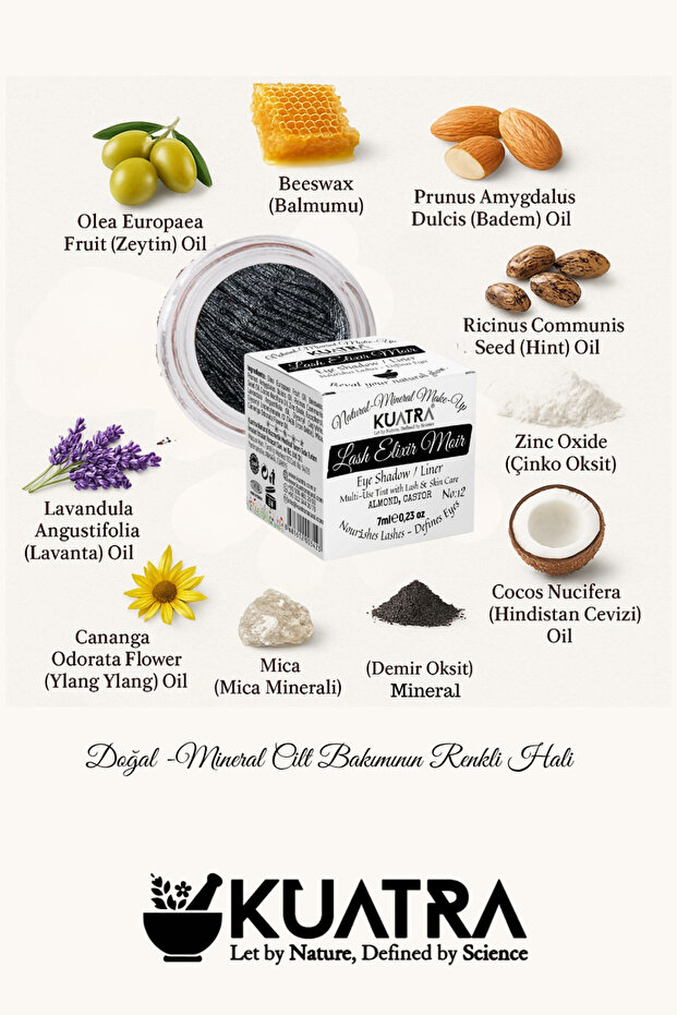 Lash Elixir Noir Eye Shadow/Liner Multi-Use Tint with Lash &Skin Care - 3