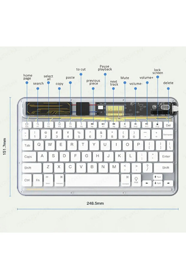 Rgb Bluetooth Klavye - 5