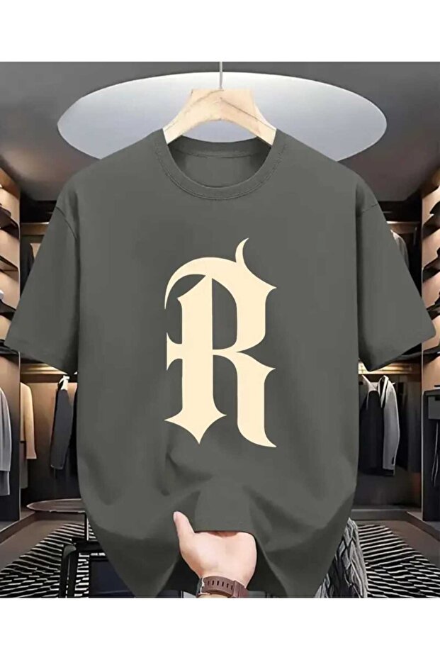 Men's T-Shirt with a Modern and Simple Design {R}