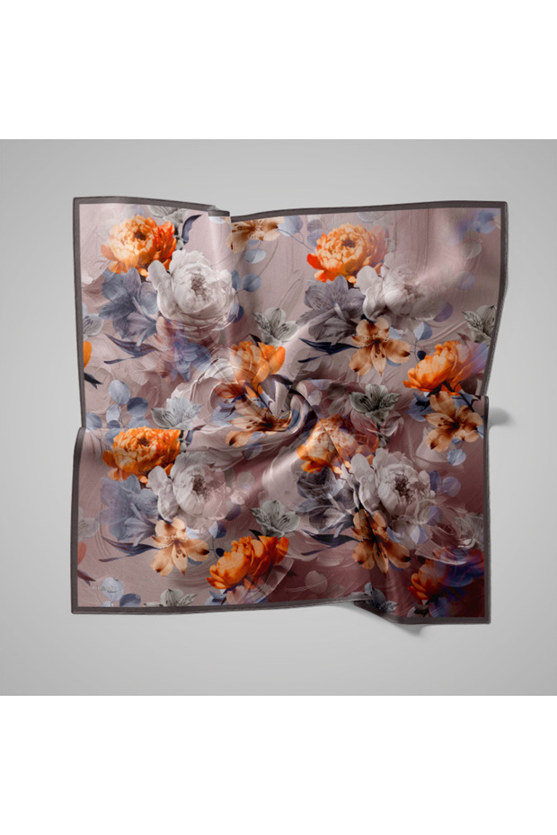 Eșarfă cu model natural - 1