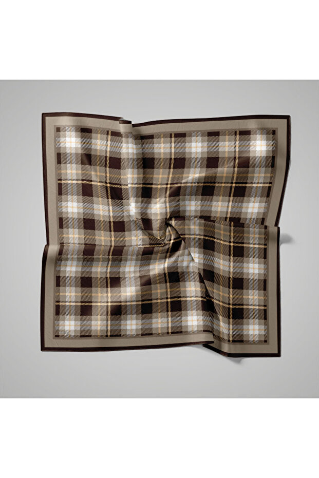 Natural Patterned Scarf - 1