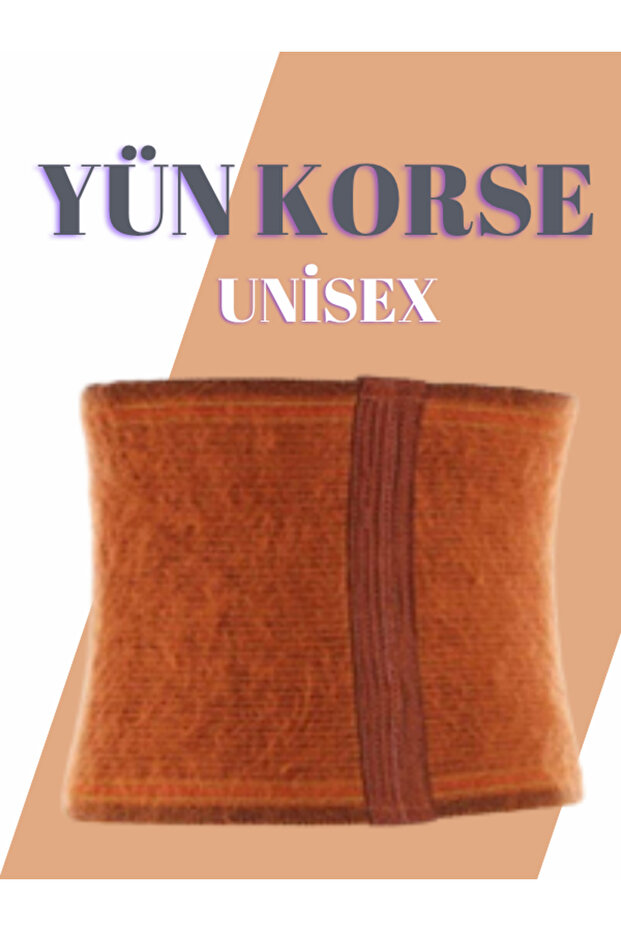 NolinaHot Deve Tüyü Yün Bel Korse Bel Kuşağı  Sıcak Tutar Yünlü Korse - 1
