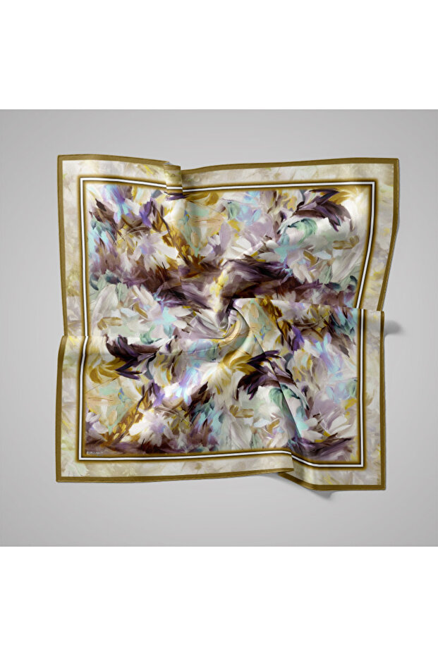 Eșarfă cu model natural - 1