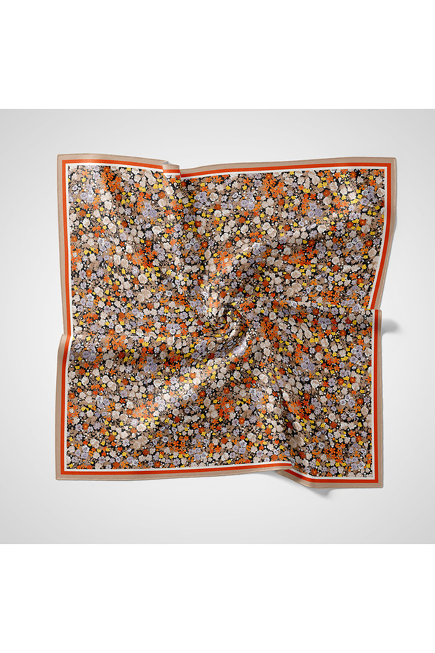 Natural Patterned Scarf - 1