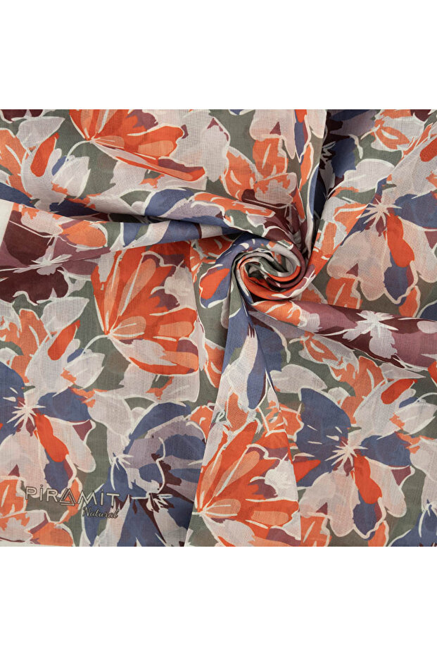 Natural Patterned Scarf - 2