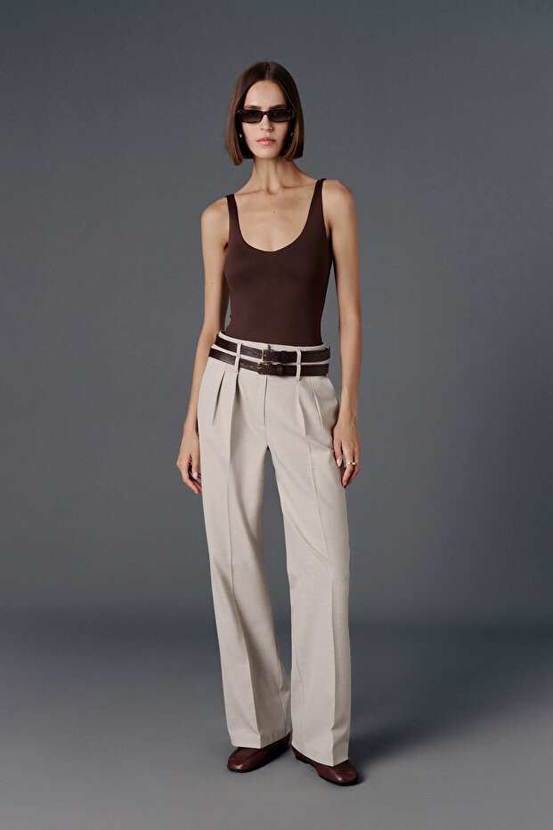 Askılı V bodysuit - 4