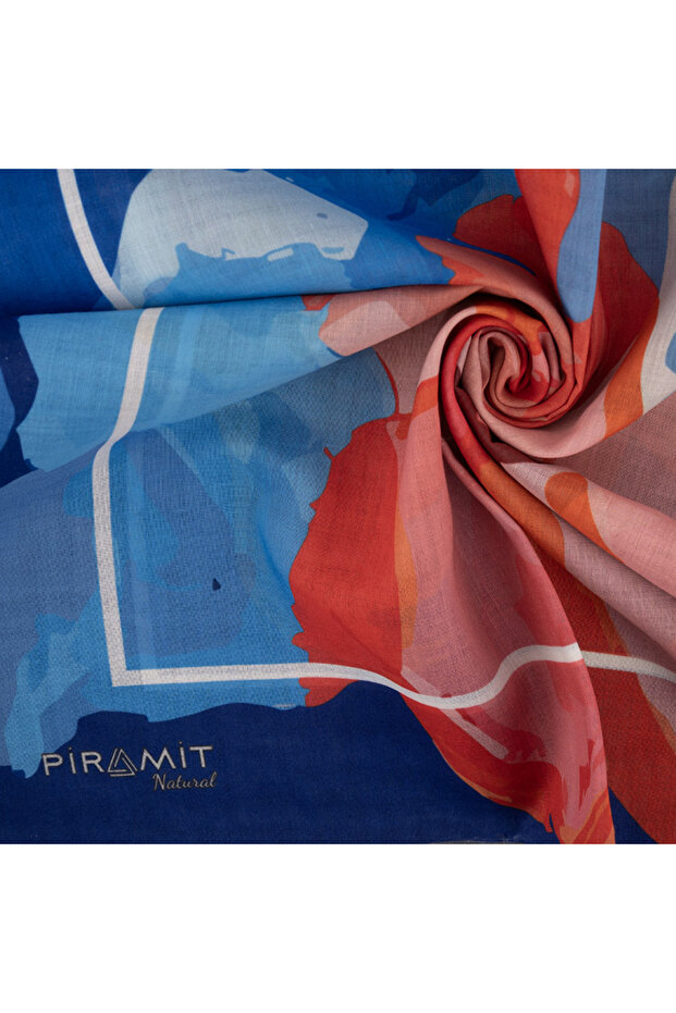 Eșarfă cu model natural - 2