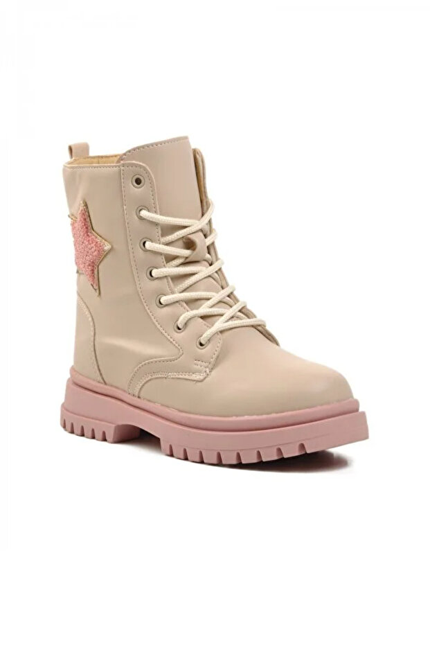 1575 Filet Kız Çocuk Botu bej - 3
