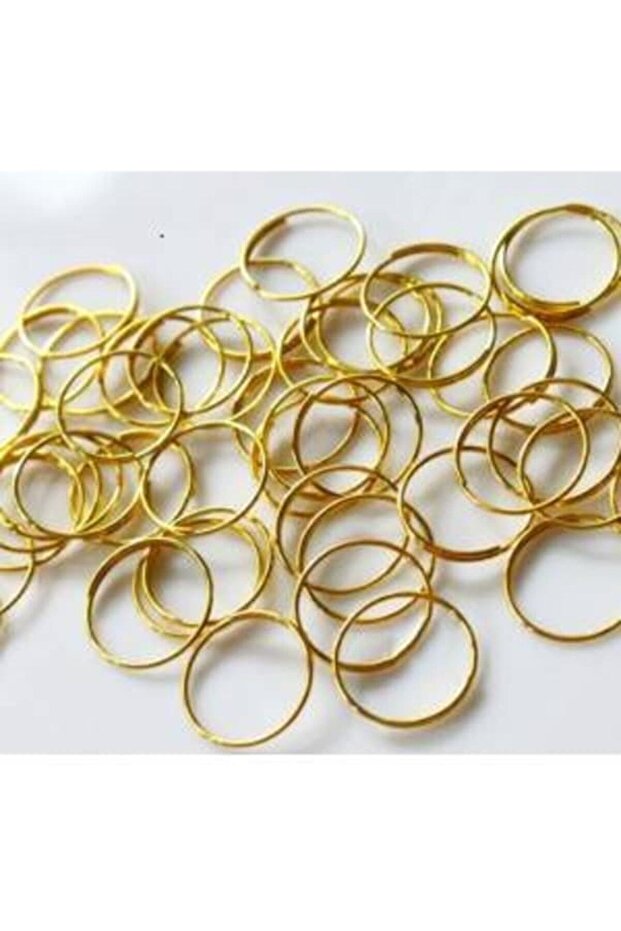 50 Pcs Yellow Crystal Octagon and Ball Mount Chandelier Stone Metal Ring Set