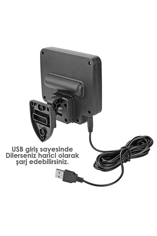JX-F72 Solar Panelli Hareket Sensörlü Üç Modlu Duvar Lambası - 3