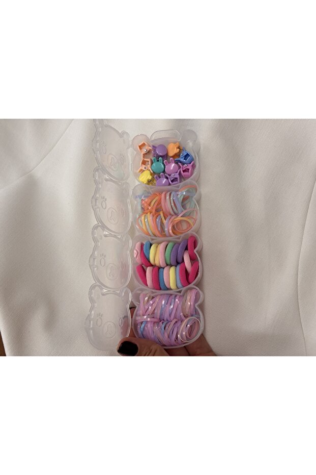 مجموعة مشابك متنوعة على شكل دمية دب في علبة - 3