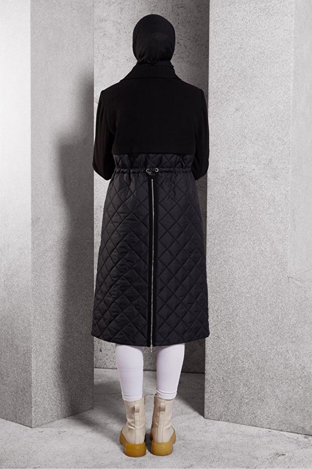 90533 نموذج مبطن معطف منقوش - 3