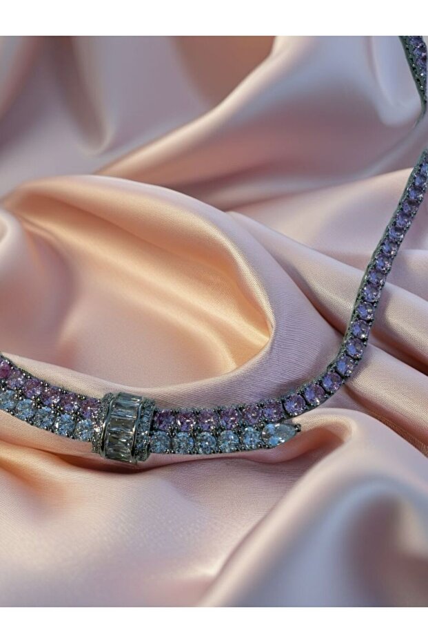 3 MM Pembe Su Yolu Kolye - 4