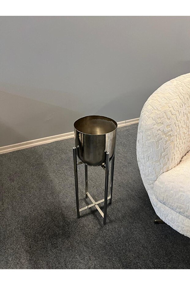 60CM NİKEL SAKSILIK ÇAP 20 CM - 8