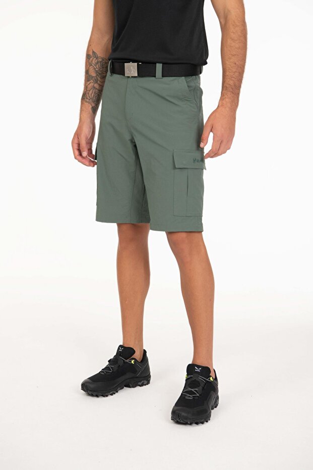 Pally Erkek Kargo Şort Yeşil - 3
