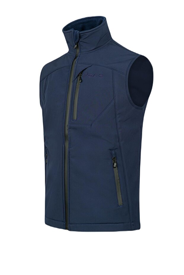 SAMANA Softshell Unisex Yelek Lacivert - 3