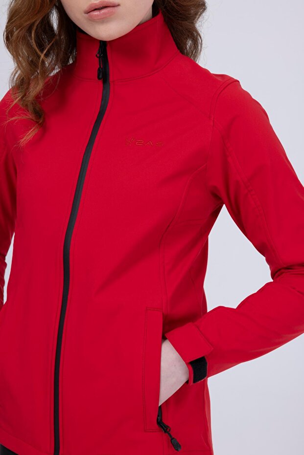 Jachetă Bianca Slim Softshell pentru femei, roșie - 3