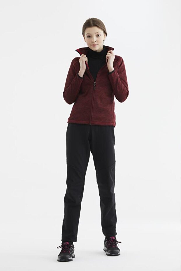 Ubsa Kadın Sweatshirt Bordo - 4