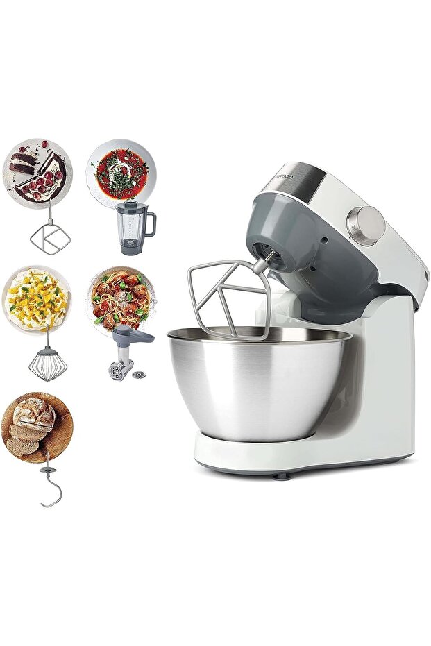 Prospero+ KHC29.G0SI Stand Mixer 1000W Silver – 4.3L Bowl, K-Beater, Whisk, Dough Hook, Blender - 1
