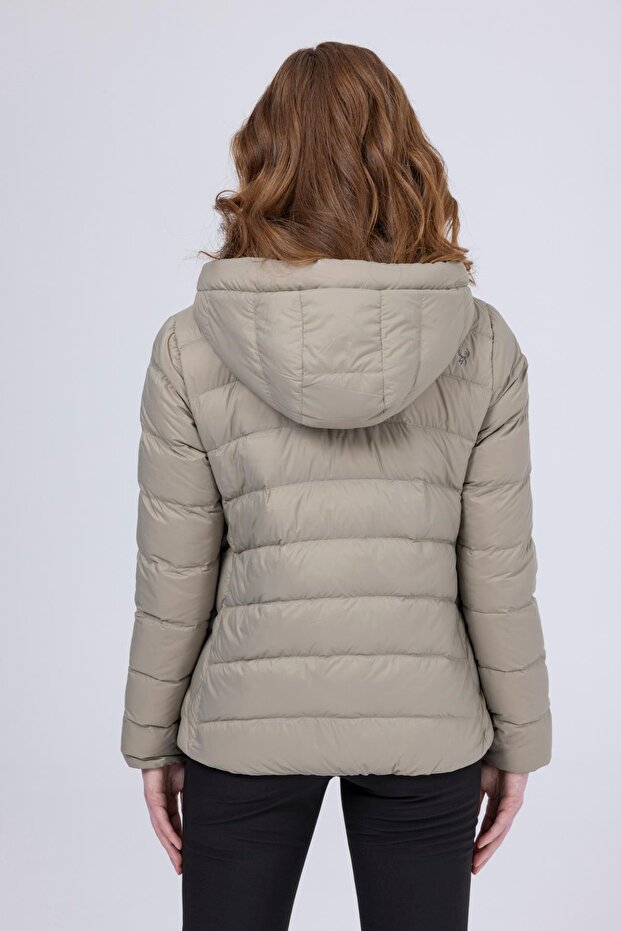 Aspen Kadın Down Ceket Mont Yeşil - 6