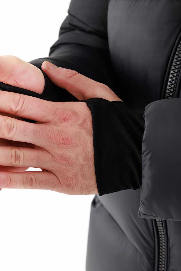 Angelo Erkek Down Ceket Siyah - 5