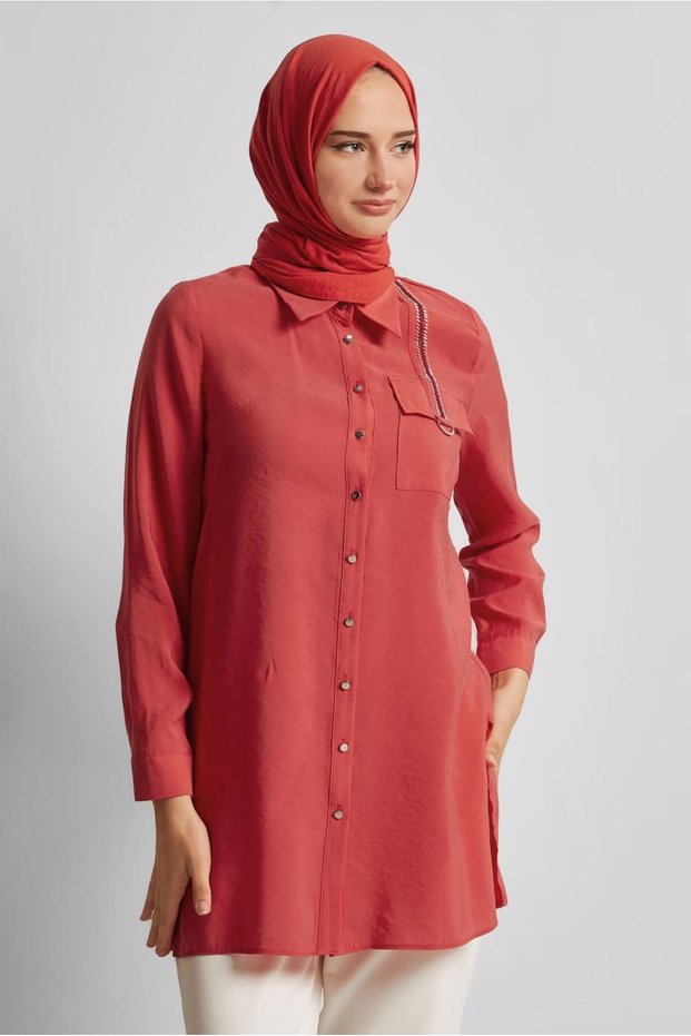 Shirt Collar Tunic 45623