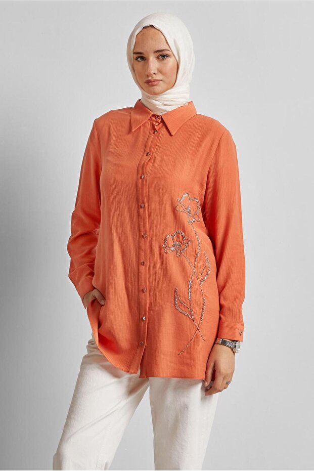 تونيك مطرز بالخرز 45709 - 1