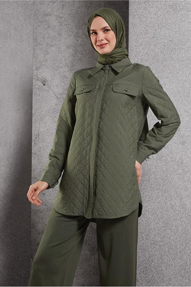 KAPİTONE DESENLİ TUNİK 45225 - 2