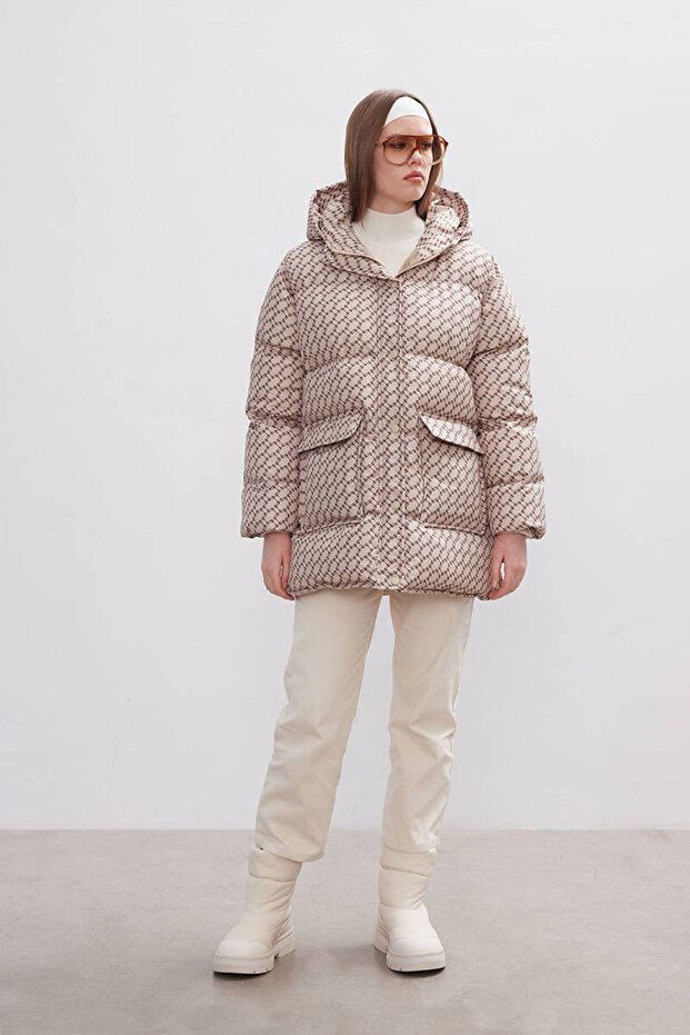 KUM MONOGRAM ŞİŞME MONT - 3