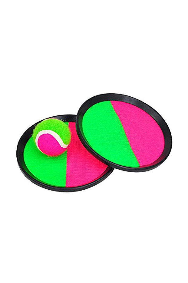 2 Players Beach Tennis Velcro Ball Toss Catch Game Multicolor Functional Design Lightweight Construction