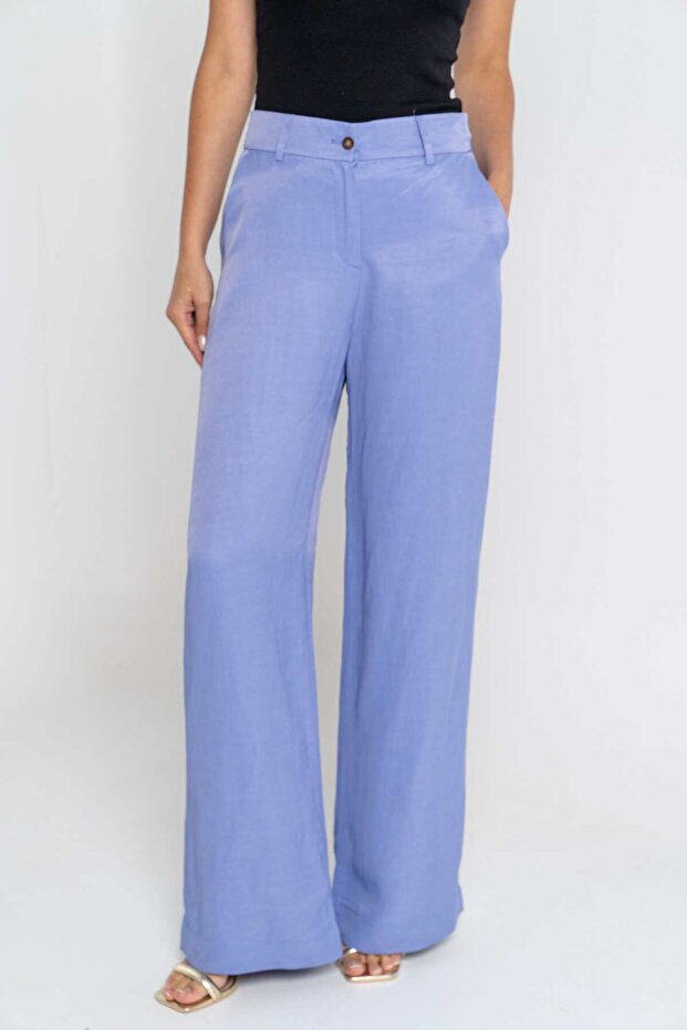Solid Wide-Leg Pants - 3