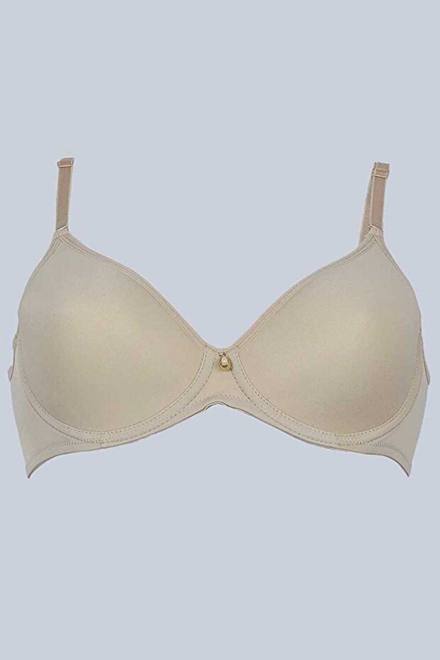Women's Beige Gathering Fanetta Stone Soft Cup Bra New Season