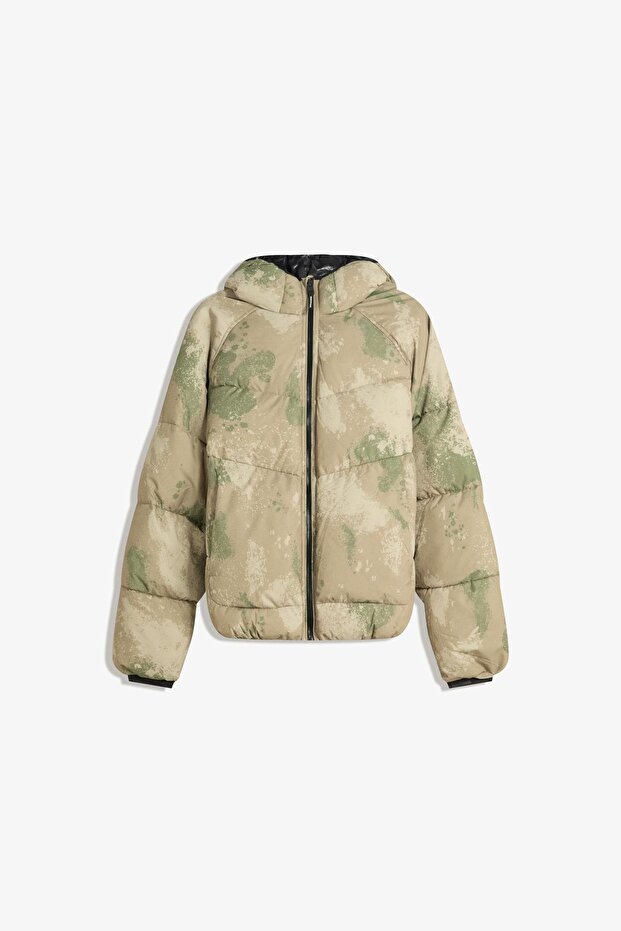 Kapüşonlu şişme ceket - 2