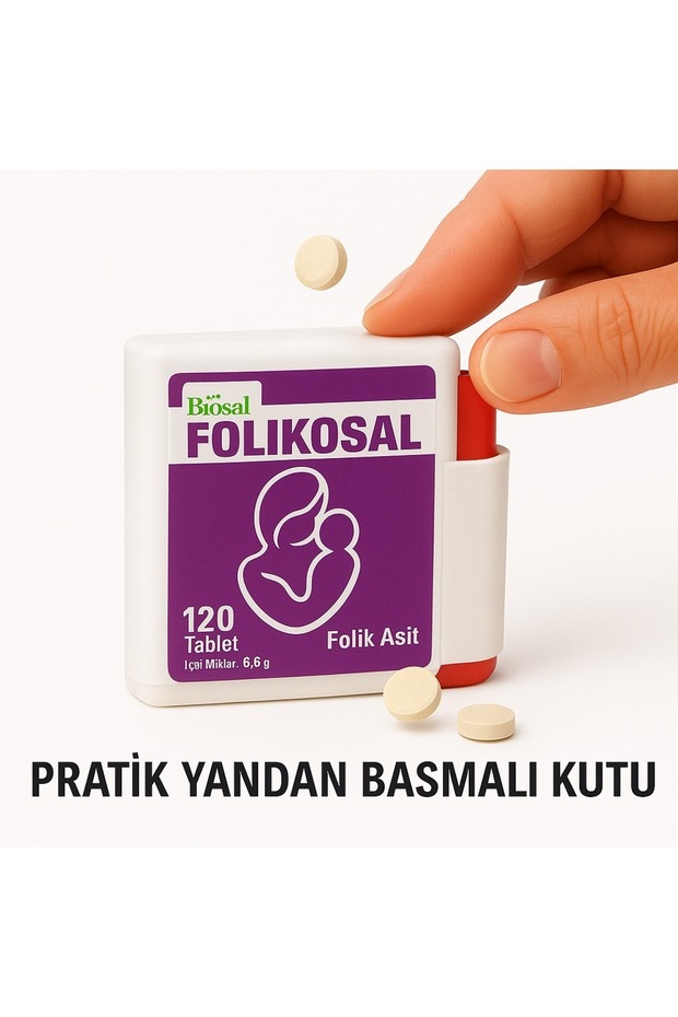 Folik Asit 400 Mcg 120 Tablet - 2