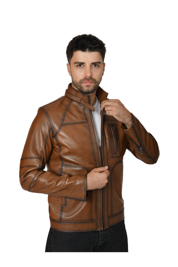 سترة جلدية للرجال 4028 - 7