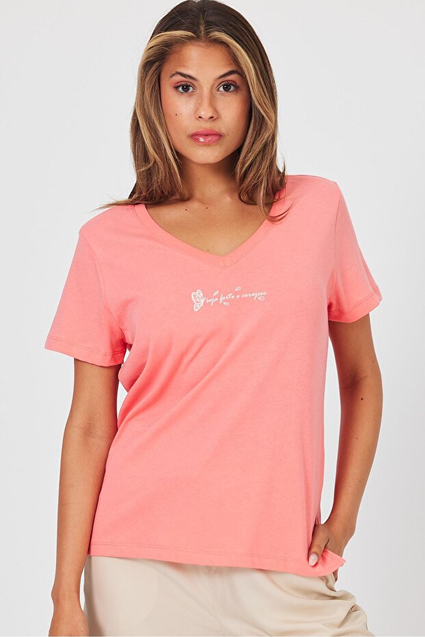 Seja Forte Tişört-Pembe - 1