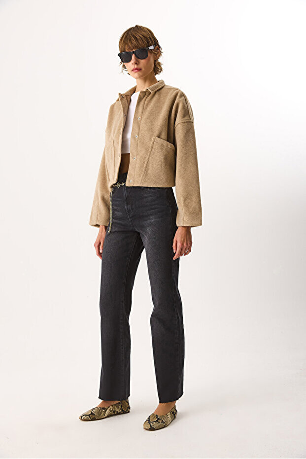 Lorena Kaşe Ceket - BEJ - 3