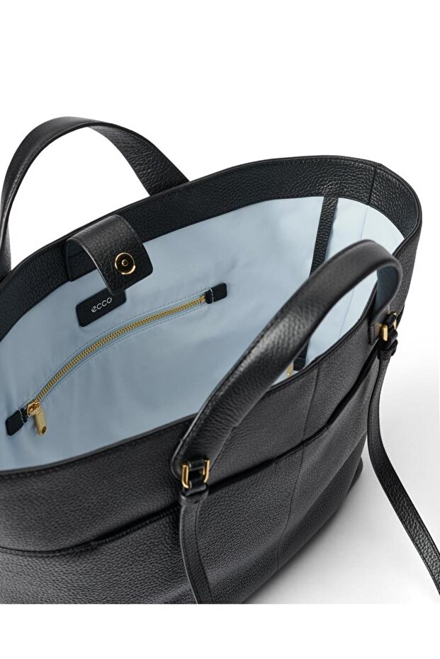 Tote M Pebbled Leather Bag - 5