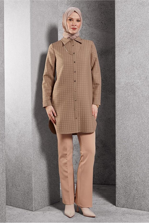 KAPİTONE DESENLİ TUNİK 45193 - 1