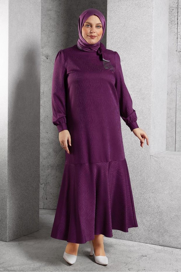Jacquard Satin Dress 20624
