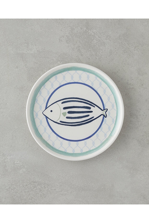 Aqualuna Ceramic Cake Plate 20 cm Blue-Green