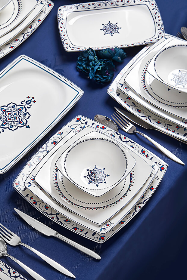 Real Bone Han 60 Parça Yemek Takımı - 6