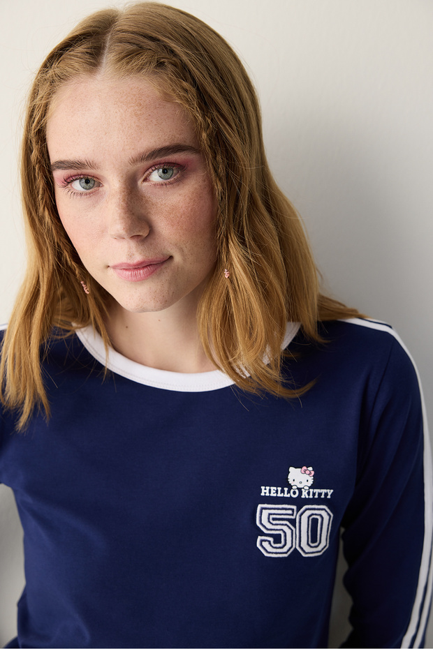 Hello Kitty Lacivert Üst - Sanrio Koleksiyonu - 2
