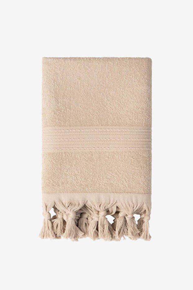 Thin and Easy-Dry Curl Towel Beige 50X90 cm