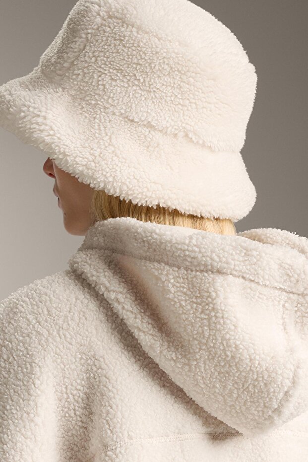 Kuzu derisi bucket şapka - 3