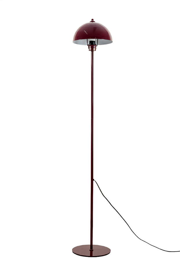 Modena Retro Bordo Metal Başlıklı Tek Ayaklı Lambader - 3