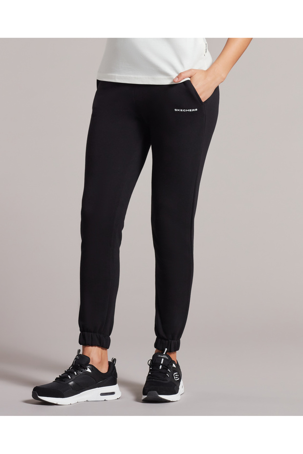 W New Basics Basics Elastic Cuff Jogger Kadın Siyah Eşofman Altı S222236-001 - 1